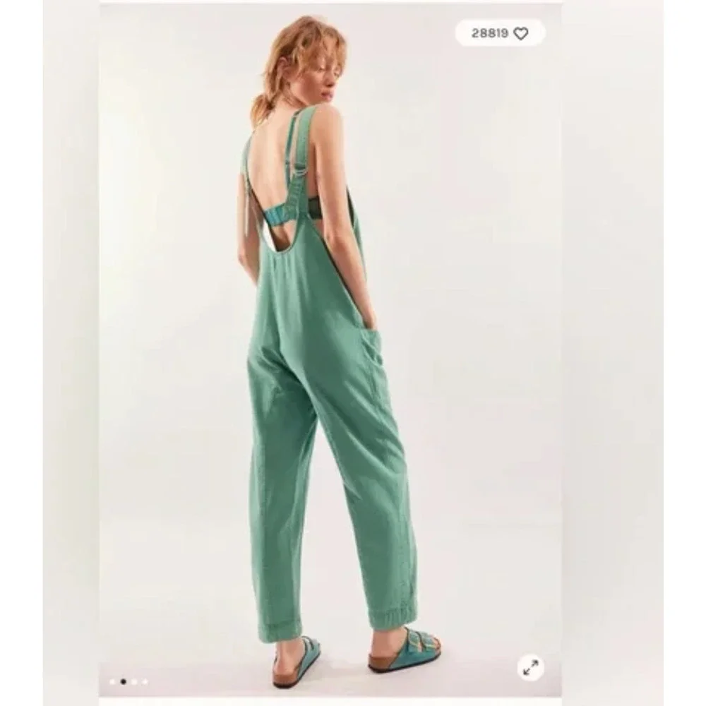 Free People We The Free High Roller Jumpsuit Large NEW - Picture 2 of 4